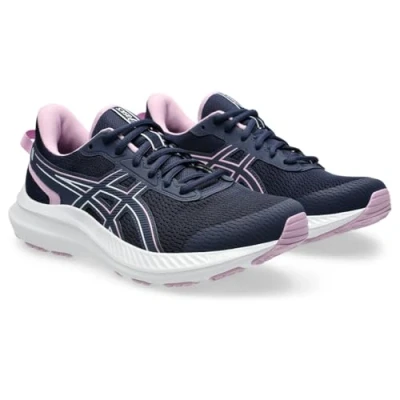 Image of Asics JOLT 5 Road running shoes, Women&#039;s, Size: 3, Midnight/light ube Textile/synthetics