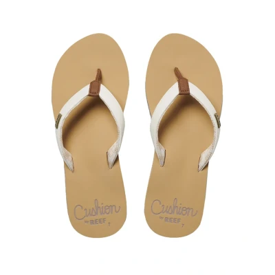 Image of Reef Women&#039;s Cushion Sands Flip Flop, Size M US, Cloud, 4.5 UK