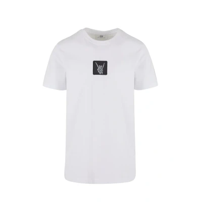 Image of Mister Tee Skelett Patch Print Tshirt, Men&#039;s, Size: Large, White