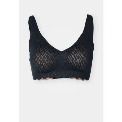 Image of Sloggi Women&#039;s Zero Feel Bliss Soft Bra Bra, Black, M Plus
