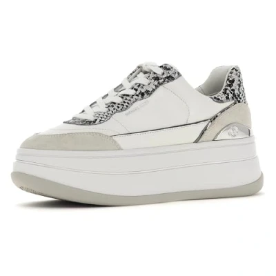 Image of Michael Kors Hayes LACE UP Trainers, Women&#039;s, Size: 6.5, Aluminum Leather