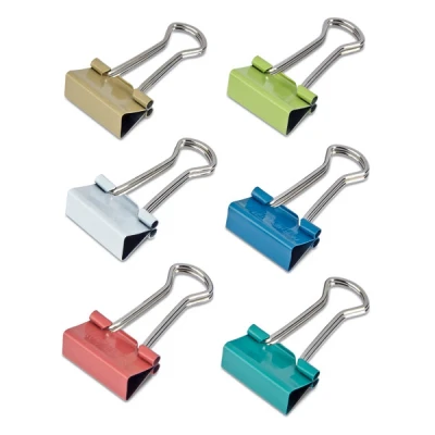 Image of MAUL Original Mauly Clamp (Pack of 12) 19 mm Attachment with 7 for Clamping up to 70 Sheets Paper Versatile Use in the Office, Kitchen Gadgets and Household Colourful