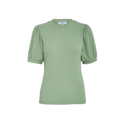 Image of Minus Mijohanna TEE Basic Tshirt, Women&#039;s, Size: Large, Basil green