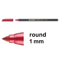 Image of edding 1200 metallic colour pen red 10 pens round nib 1 3 mm glitter marker for writing, drawing and sketching guests books,card making,DIY photo albums scrapbooking