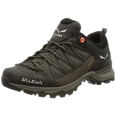 Image of Salewa Mountain Trainer LITE GORE TEX Hiking shoes, Women&#039;s, Size: 7.5, Wallnut/fluo coral Synthetics/textile