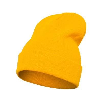 Image of Flexfit Yupoong Heavyweight LONG Beanie, Size: One Size, Gold