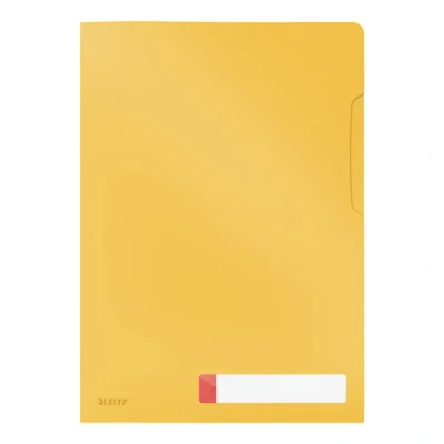 Image of Leitz A4 Privacy Folder, 40 Sheet Capacity, Pack of 3, Cosy Range, Warm Yellow, 47080019