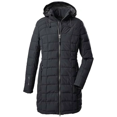 Image of killtec Women&#039;s Skane Wmn Quilted Prk Parka in down look with zip off hood