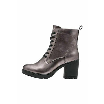 Image of Marco Tozzi High heeled ankle boots, Women&#039;s, Size: 7, Pewter shoes