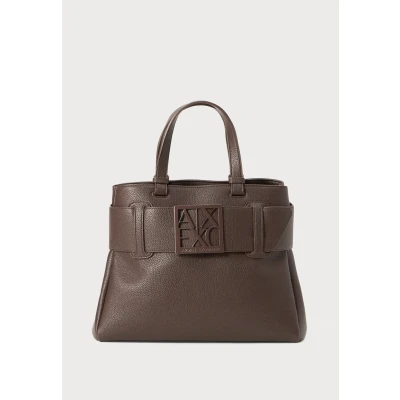Image of Armani Exchange Handbag, Women&#039;s, Size: One Size, Hot fudge