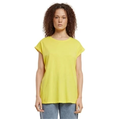 Image of Urban Classics Extended Shoulder Basic Tshirt, Women&#039;s, Size: 3XL, Brightyellow
