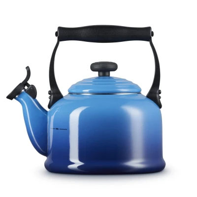 Image of Le Creuset Whistling Kettle Tradition Azure 2.1 Liter