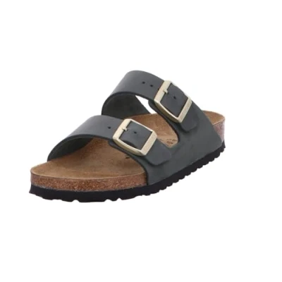 Image of Birkenstock Mules, Women&#039;s, Size: 7.5, Thyme Leather