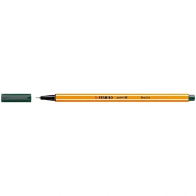 Image of Stabilo Point 88 Markers Olive Green Pack of 10