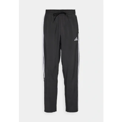 Image of adidas Sportswear Essential Three Stripes Stanford OPEN Tracksuit bottoms, Men&#039;s, Size: Small, Black/white