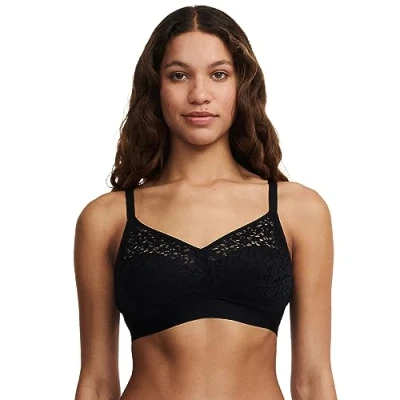 Image of Chantelle Norah Wirefree Support BRA Bustier, Women&#039;s, Size: 40F, Black