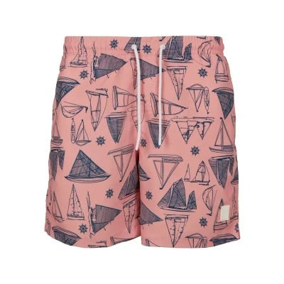 Image of Urban Classics B T Pattern Swimming shorts, Men&#039;s, Size: 3XL, Yacht aop
