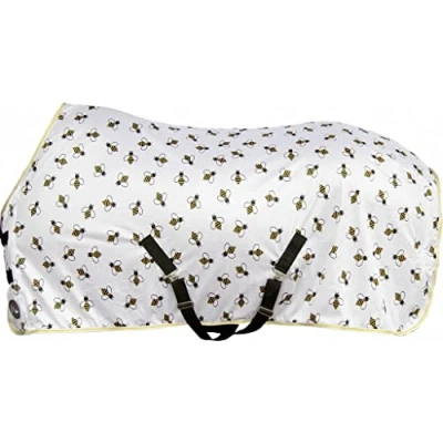Image of HKM Fly Blanket Bee White/Yellow 145 cm