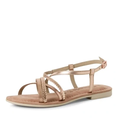 Image of Tamaris Damen Sandalette Leder TOUCH IT; ROSE METALLIC, EU 38