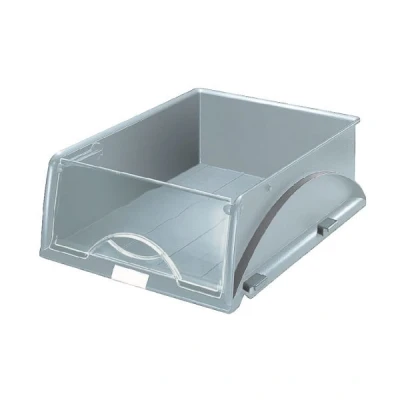 Image of Leitz A4 Storage Basket, Pack of 4, Ideal Sorting and System for Post Rooms Copy Spaces, Grey, Sorty, 52310085