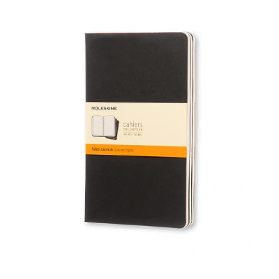 Image of MOLESKINE RULED CAHIER L BLACK COVER (3 SET)