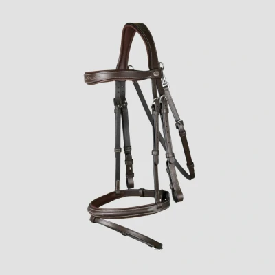 Image of Dyon Flash Noseband Bridle with Snap Hooks Working Collection