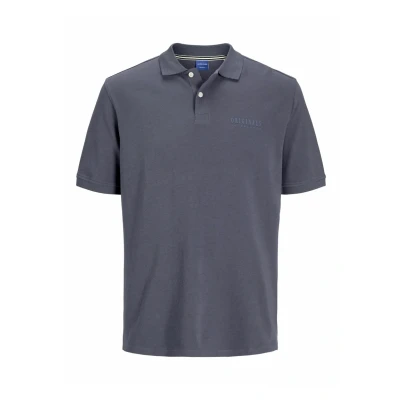 Image of JACK &amp; JONES Men&#039;s Jorfrederiksberg Polo Ss Noos Shirt, Night Shadow Blue, XS