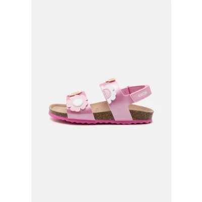 Image of Geox Adriel GIRL Sandals for kids, Size: 1, Dark pink/light yellow High quality imitation leather