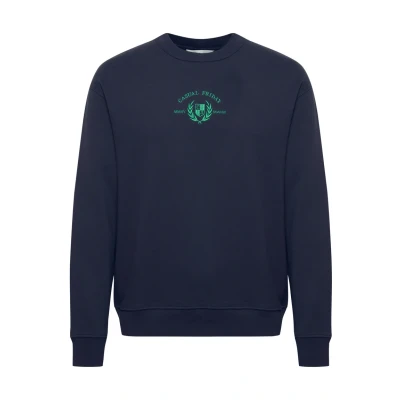 Image of Casual Friday SAGE Embroidery Sweatshirt, Men&#039;s, Size: Large, Dark navy