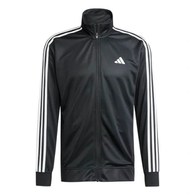 Image of adidas Performance Train Essentials Stripes Hooded Training jacket, Men&#039;s, Size: Medium, Black