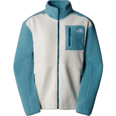 Image of The North Face Yumiori FULL ZIP Fleece jacket, Women&#039;s, Size: XL, White dune algae blue m