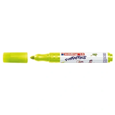 Image of Edding Funtastics Fibre Tip Pens E 14, Yellow Green, 3 mm