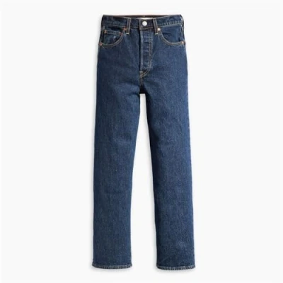 Image of Levi&#039;s Women&#039;s Premium Ribcage Straight Ankle Jeans, Salsa Dark Stone, 25W / 31L