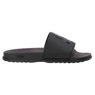Image of HUGO Match IT Pool slides, Women&#039;s, Size: 4, Black Synthetics
