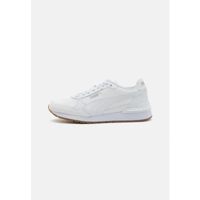 Image of Puma ST Runner V4 Unisex Trainers, Size: 13, White/glacial gray Leather