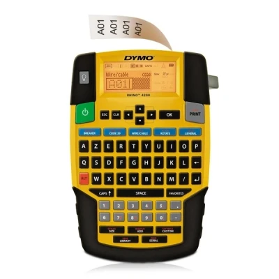 Image of Dymo Rhino 4200 Professional Portable Electronic Label Printer, AZERTY Keyboard