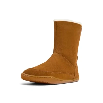 Image of Camper PEU CAMI KIDS Boots for kids, Size: 9.5K, Medium brown Suede