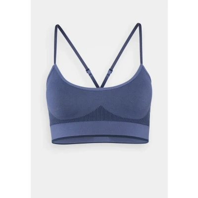 Image of adidas Sportswear Active Contour Seamless Bralette Bustier, Women&#039;s, Size: Small, Ink