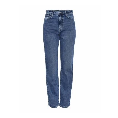 Image of Pieces Women&#039;s Jeans, Medium Blue (Medium Denim), 25W / 30L