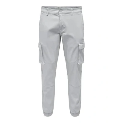 Image of Only &amp; Sons Onscam LIFE Cargo trousers, Men&#039;s, Size: 30x34, Glacier gray