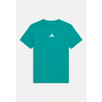 Image of adidas Performance Essentials Unisex Print Tshirt for kids, Size: 7 8y, Pure teal/white