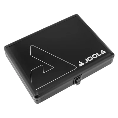 Image of JOOLA table tennis cover, bat case, aluminium suitable for 1 and 3 balls, black, 29 x 22 5.5 cm