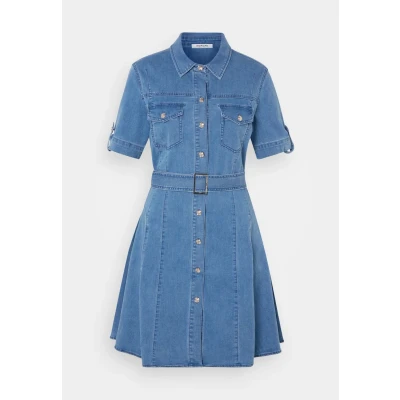 Image of Morgan Rixes Denim dress, Women&#039;s, Size: 6, stone