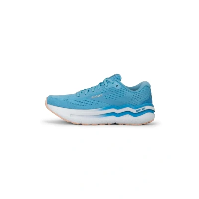 Image of Brooks Ghost MAX 2 Road running shoes, Women&#039;s, Size: 3, Baltic sea bonnie blue peach Textile
