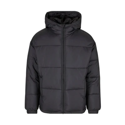 Image of Urban Classics Basic Puffer WITH HOOD Winter jacket, Men&#039;s, Size: 5XL, Black