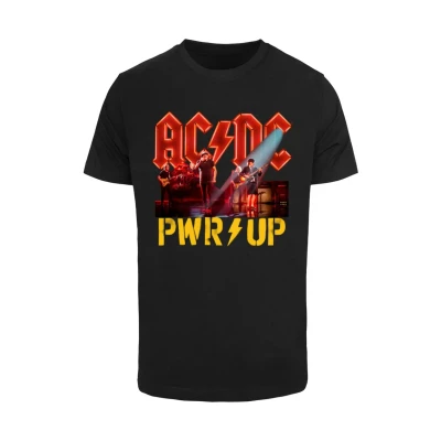 Image of Merchcode ACDC Pwrup Stage Lights Print Tshirt, Men&#039;s, Size: 3XL, Black