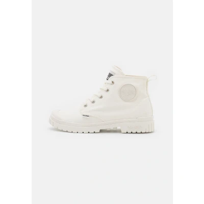 Image of Palladium SLIM FIT Unisex Hightop trainers, Size: 11, Star white Cotton