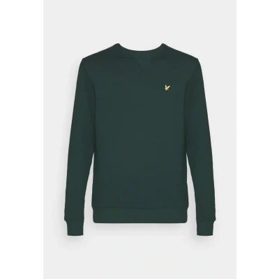 Image of Lyle &amp; Scott CREW NECK Sweatshirt, Men&#039;s, Size: XS, Dark green