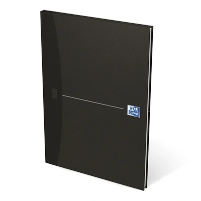 Image of Oxford Bound Book A4 Blank 192 Pages Smart Black/Black