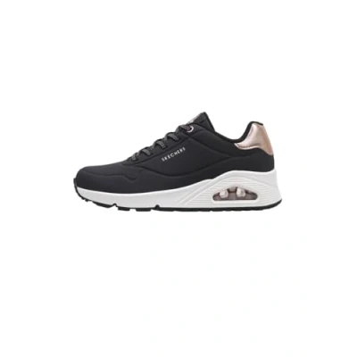 Image of Skechers Sport UNO Trainers Black/rose gold, Women&#039;s, Size: 5.5, gold Pu